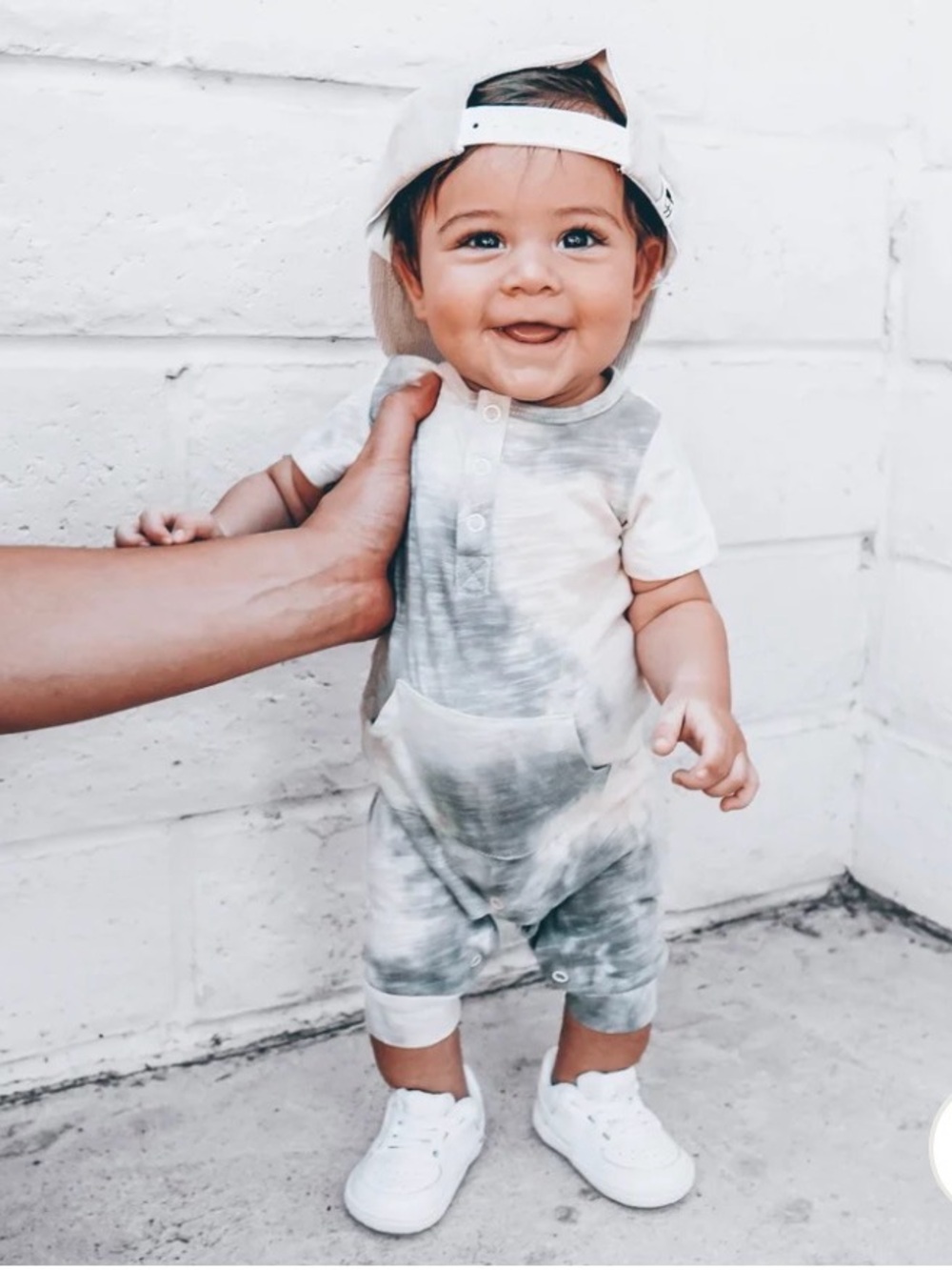 Lenox James Almond Dye Romper NWT 3-6 Tie-Dye Baby One-Piece Bodysuit